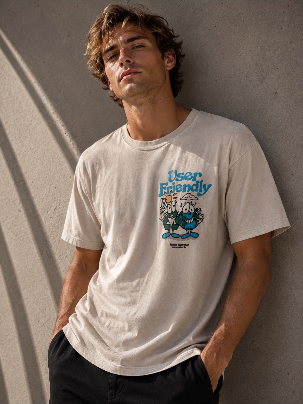 PacSun User Friendly Graphic T-Shirt White M